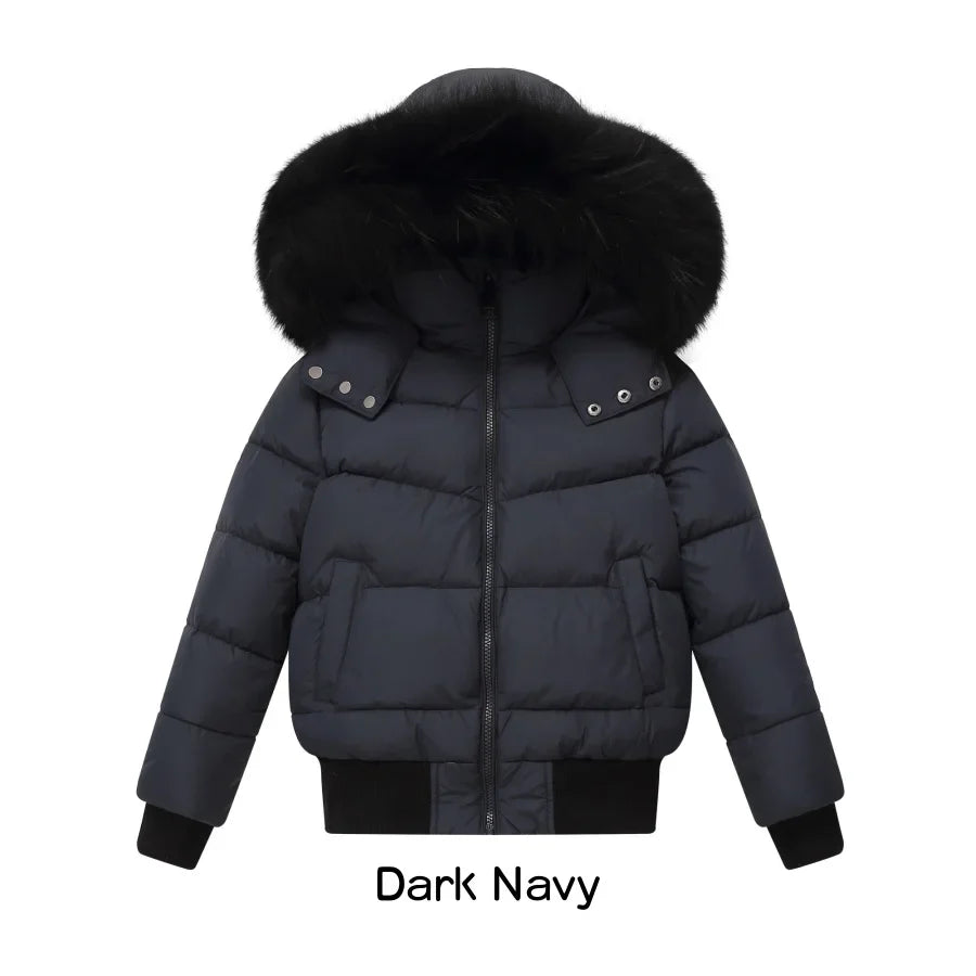 AP 2025 winter design waterproof fabric children down coat for girls and boys clothes