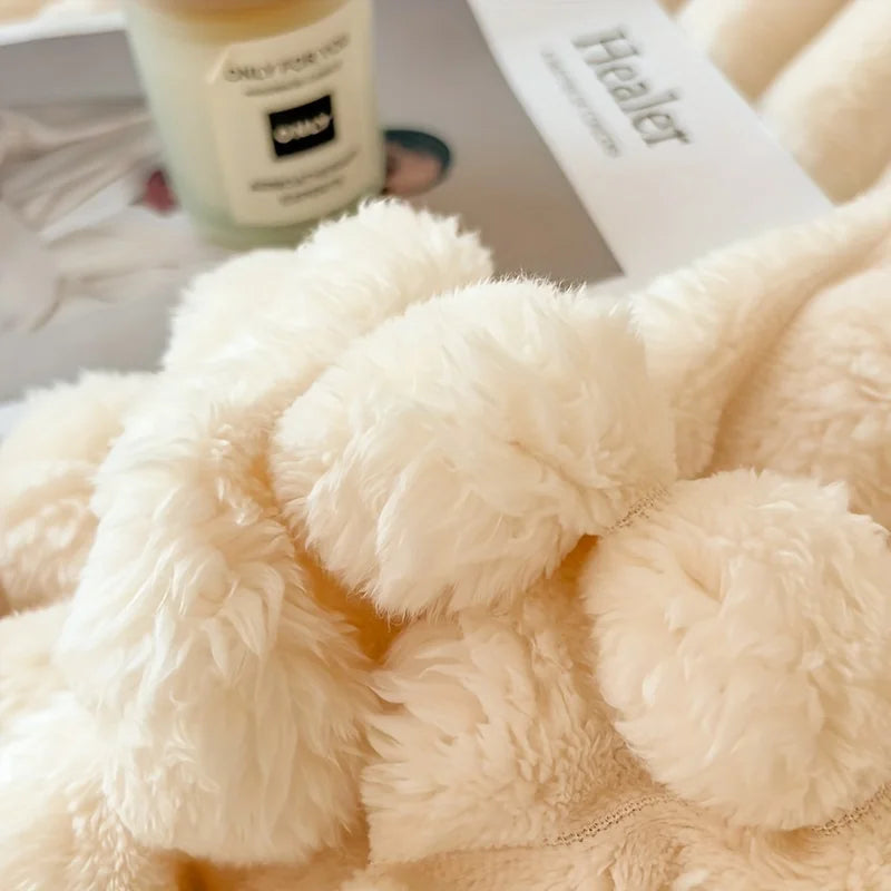 Throw Blanket Keep Warm Winter Bed Blankets Double Sided Queen Duvet Cover Camping Double Bed Cover Bedspread On The Bed