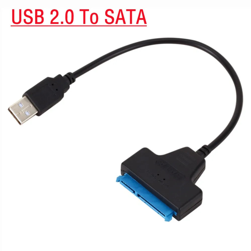 SATA to USB 3.0 / 2.0 Cable Up to 6 Gbps for 2.5 Inch External HDD SSD Hard Drive SATA 3 22 Pin Adapter USB 3.0 to Sata III Cord