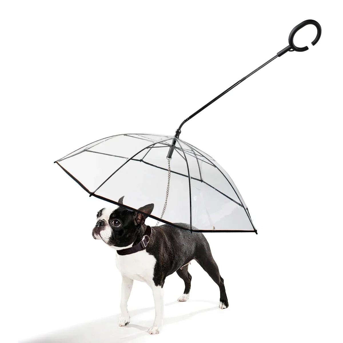 New Transparent Pet Umbrella Well Made Detachable Adjustable Rainy Day Outdoor Dog Walking Leash for Small Dogs Pet Supplies