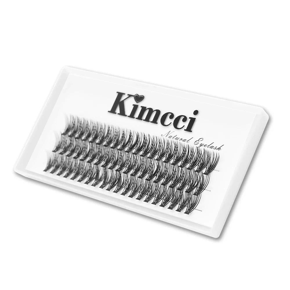Kimcci 60knots/Case Natural False Eyelash Extension Makeup 30P Mink Individual Faux Eye Lashes Professional Fake Grafting Cilias