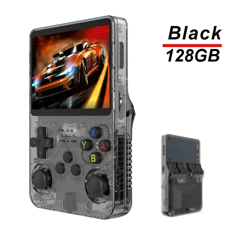 Pocket Retro Gaming Handheld R35S Plus, Arkos Portable Video Game Device, 3.5 Inch IPS Display, Retro Games Gifts For Boys
