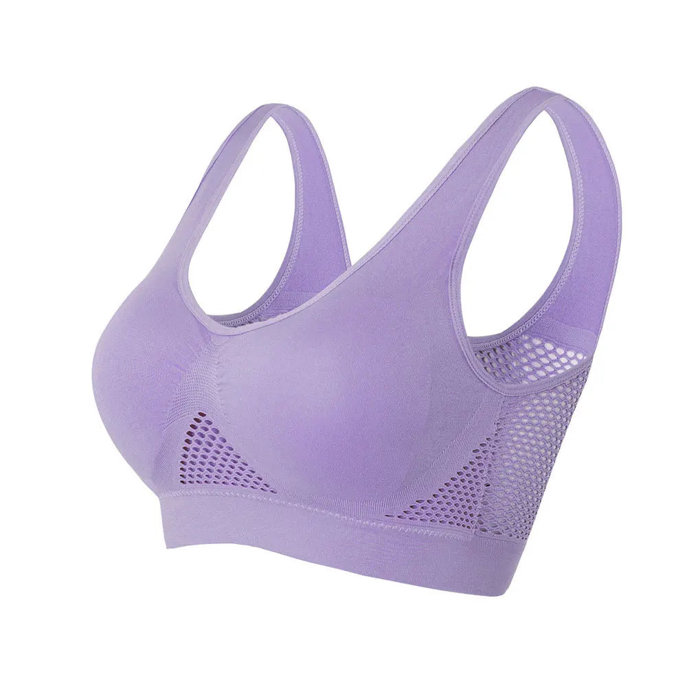 Sport Bra Top Breathable Brassieres Removable pad Sports bras Woman Running Gym Clothing Wireless Underwear For Women Yoga Bra