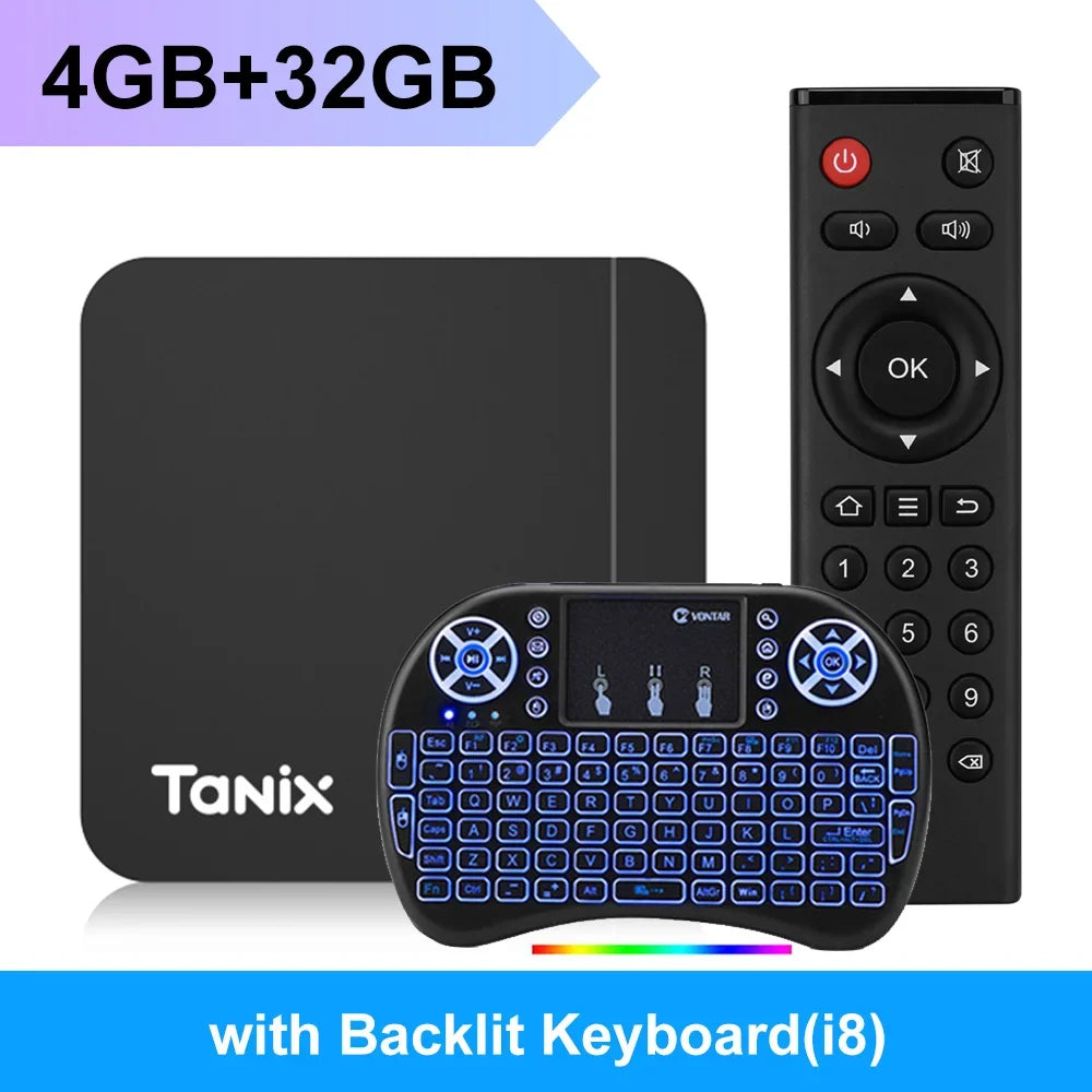 Tanix W2 Smart TV Box Android 11 Amlogic S905W2 4GB 64GB Support AV1 Dual Wifi Media Player TVBOX Set Top Box 32GB 2GB 16GB