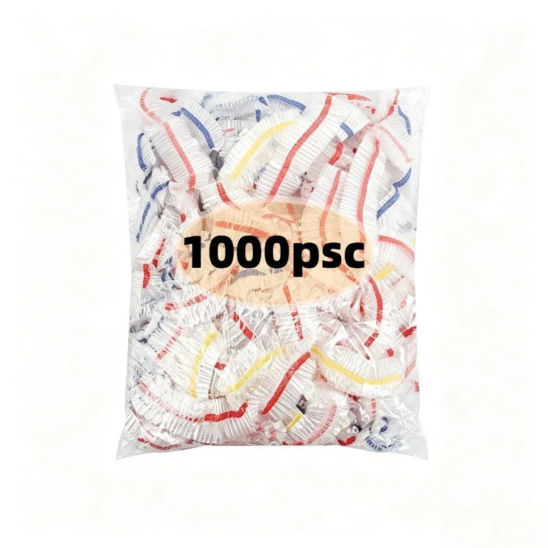 1000Pcs Plastic Wrap for Food Cover Bags for Covering Food Disposable Food Container Reusable Stretch Plastic Lid for Container