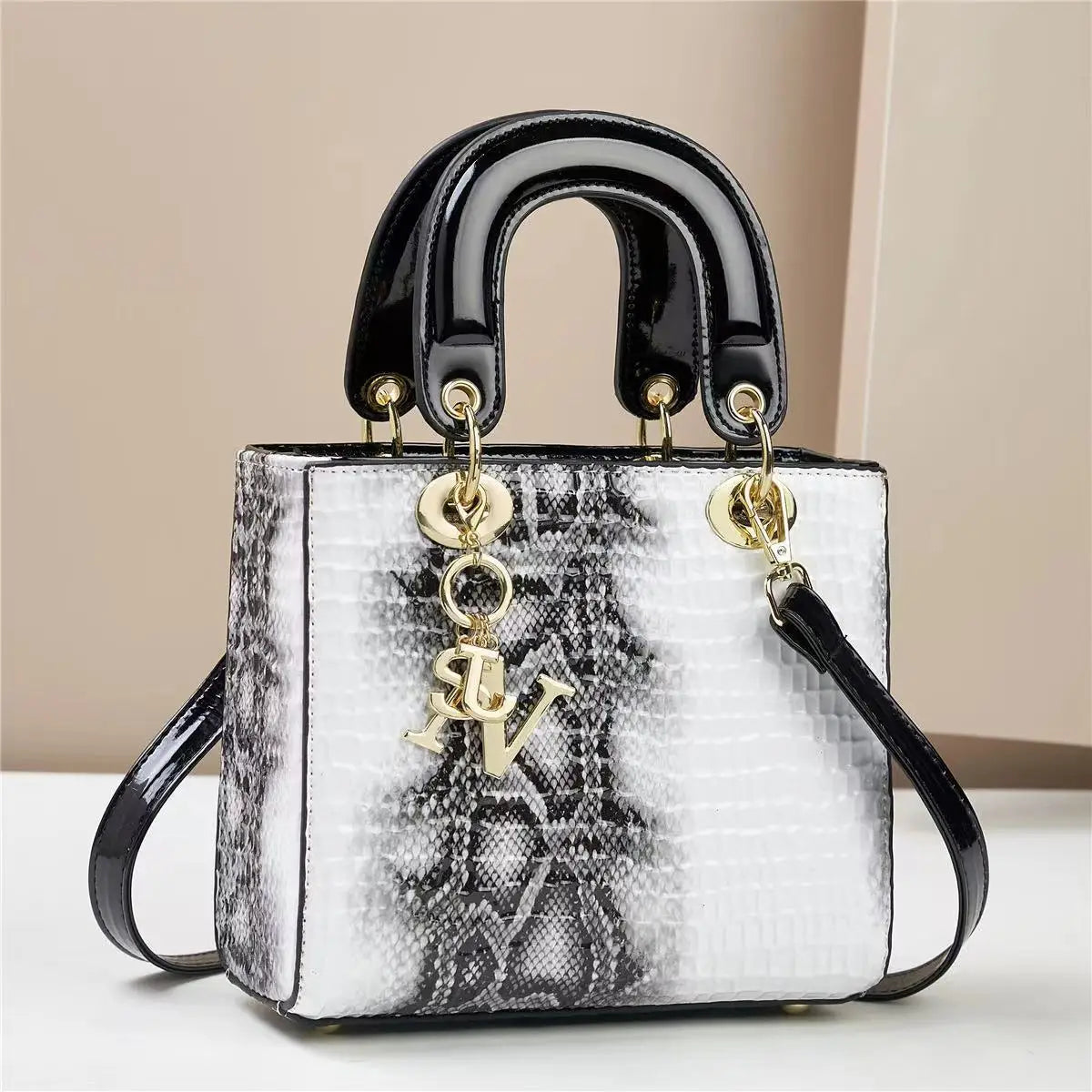 Fashion Brand Designer Women's Handbag | New Crocodile Pattern Daifei Bag (Classic Versatile Shoulder & Commuter Crossbody Bag)