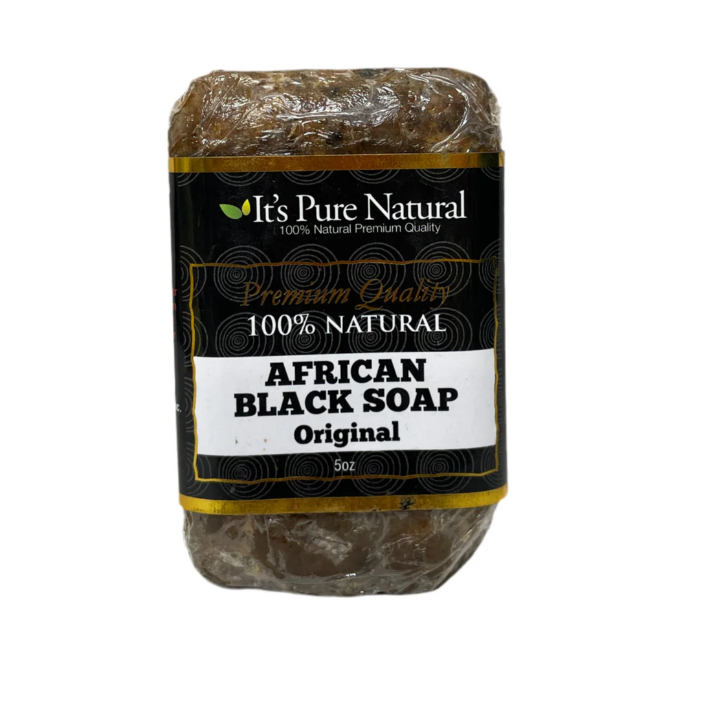 It's Pure Natural African Black Soap Bars Original, 5 Oz