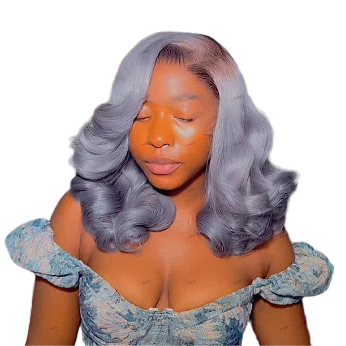 Bouncy Curly Rooted Color HD Lace Front Wig | 13x4 Glueless Human Hair Ready To Go