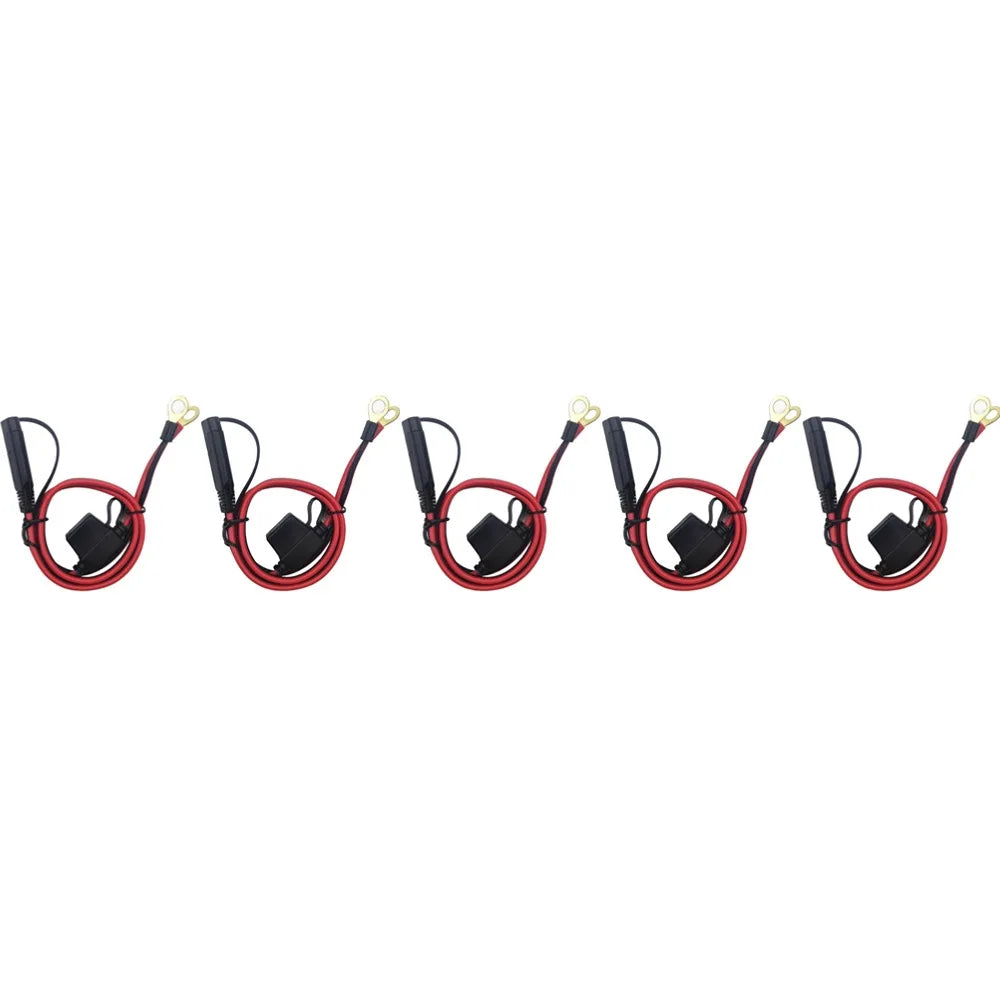 Charger Cable For Motorcycle Battery Terminal To SAE Quick Extension Cable With 10A Fuse O Connector Battery Charger Adapter