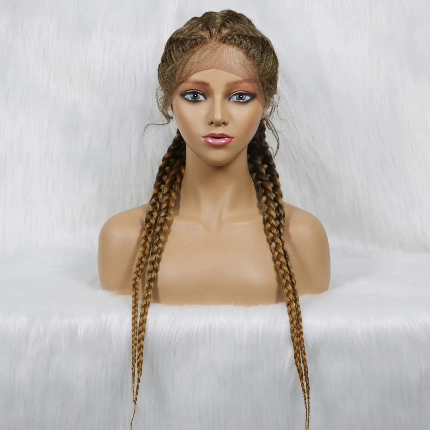 KIMA New Arrival 26" Braided Wig | Lace Front with Baby Hair