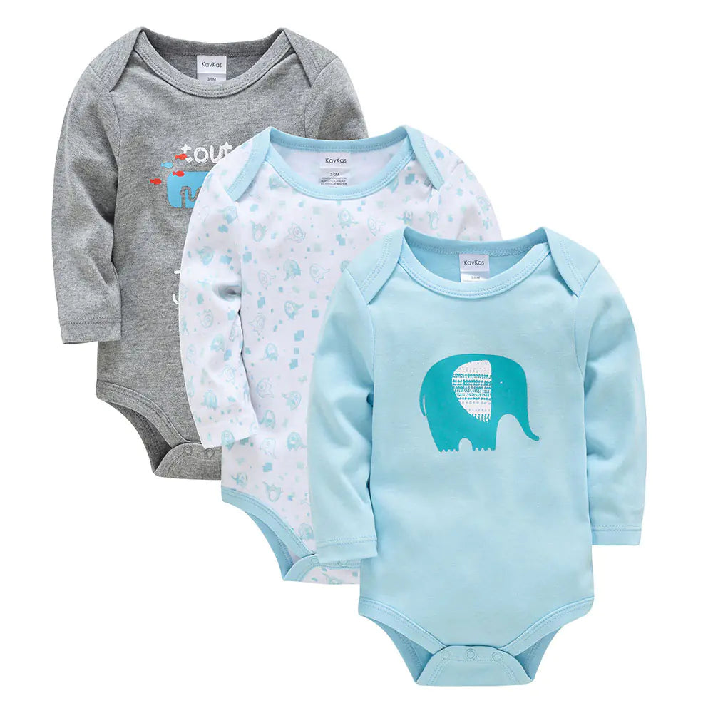 Style Loft Collection BabyStyle Mon Beau Sac Cuddly Cartoon Long-Sleeve 3 Piece Set Onesies