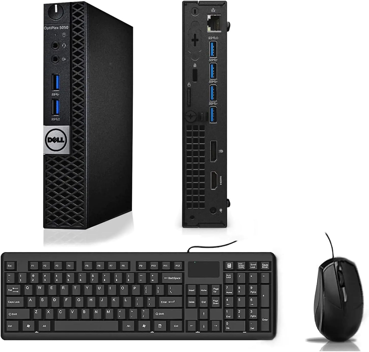 Style Loft Collection x Dell OptiPlex 5050 Micro Form Factor PC Computer Intel Core i5-7600T 16GB DDR4 1TB SSD WiFi BT Keyboard & Mouse Windows 10 Pro (Renewed)