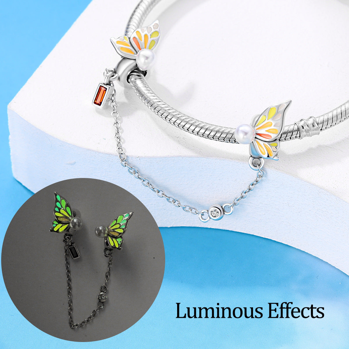 Sun Moon Glowing Safety Chain Bracelet
