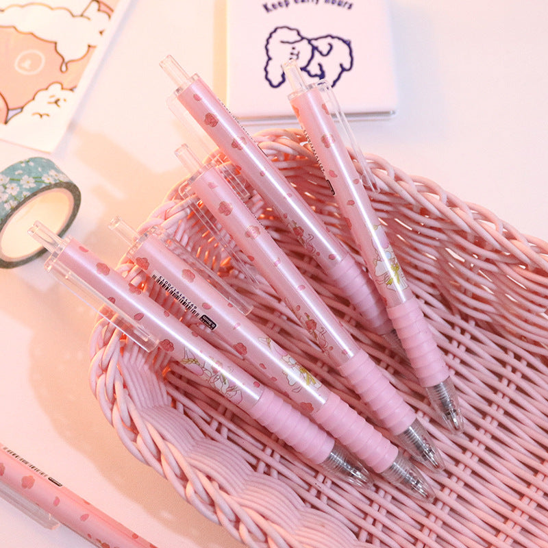 Kawaii Peach Gel Pen - Korean Stationery