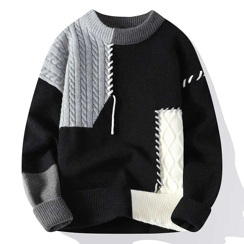 Style Loft Collection Epic Story In The Making Patchwork Sweater