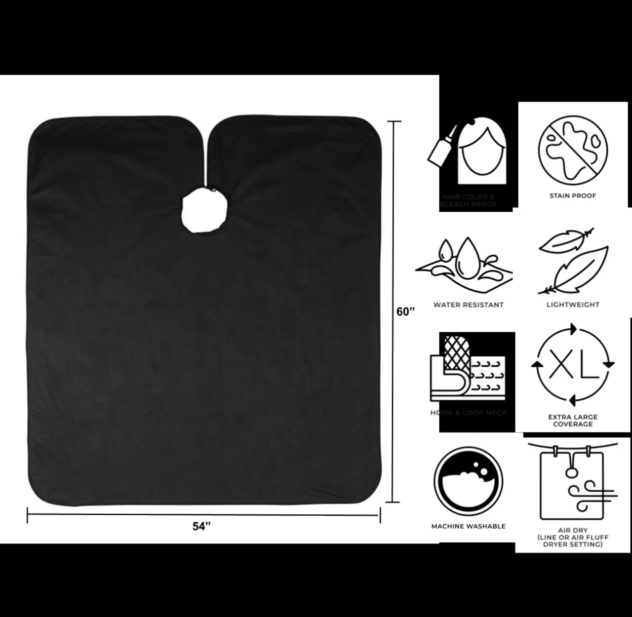 Cricket Repel All Purpose Cape Black