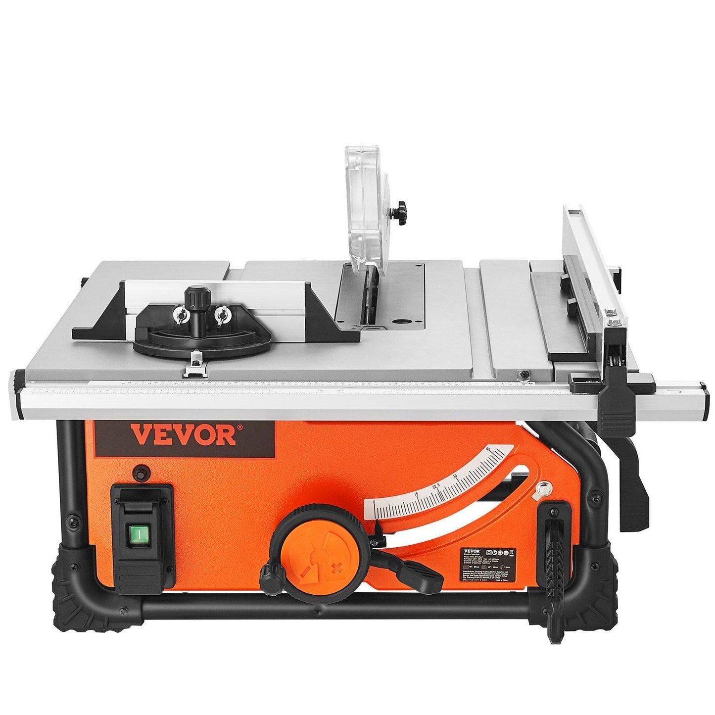 10" Table Saw Electric Cutting Machine 4500RPM 25-in Rip Capacity Woodwork