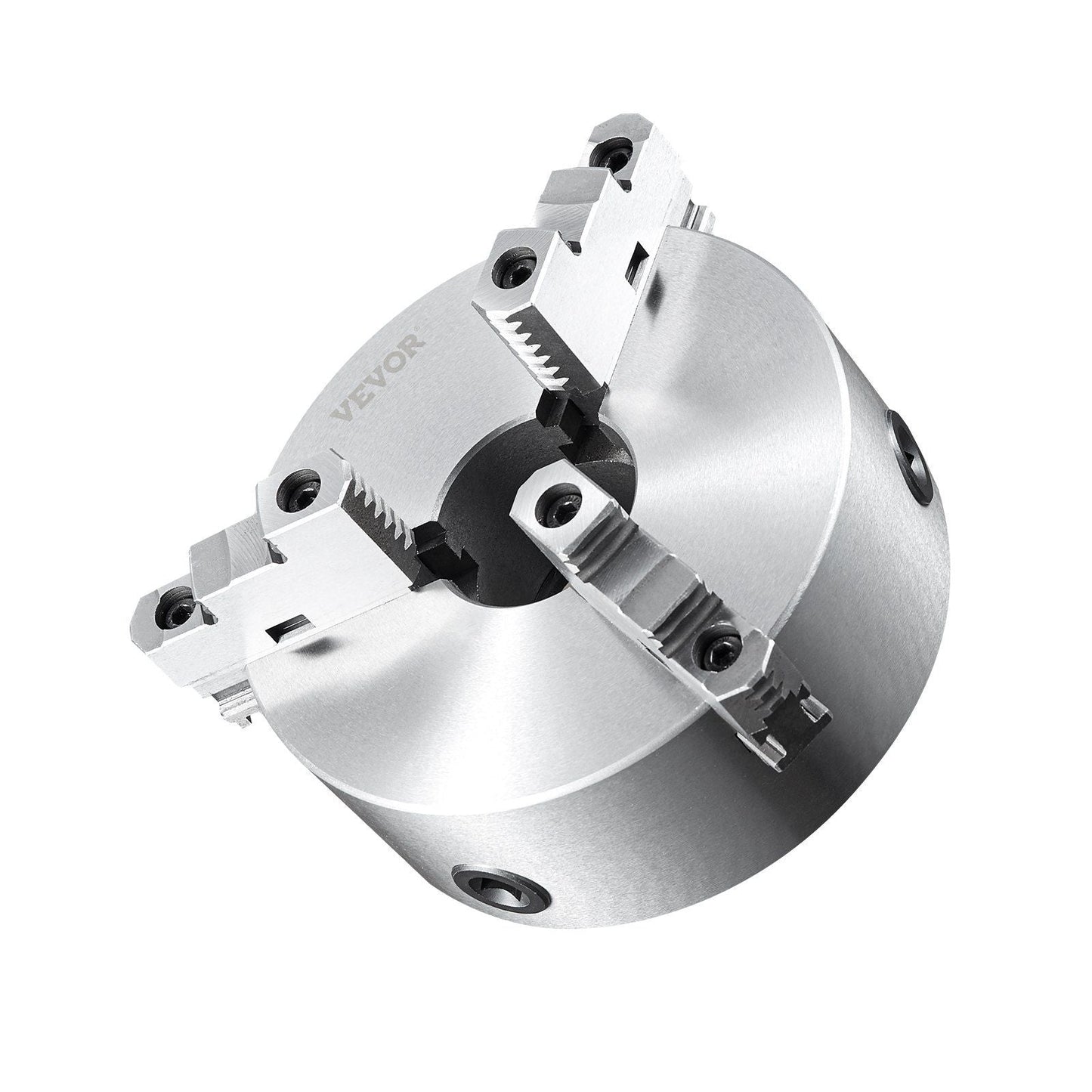 3-Jaw Lathe Chuck, 10'', Self-Centering Lathe Chuck, 0.24-9.84 in/6-250 mm Clamping Range with T-key Fixing Screws Hexagon Wrench, for Lathe 3D Printer Machining Center Milling Drilling Machine
