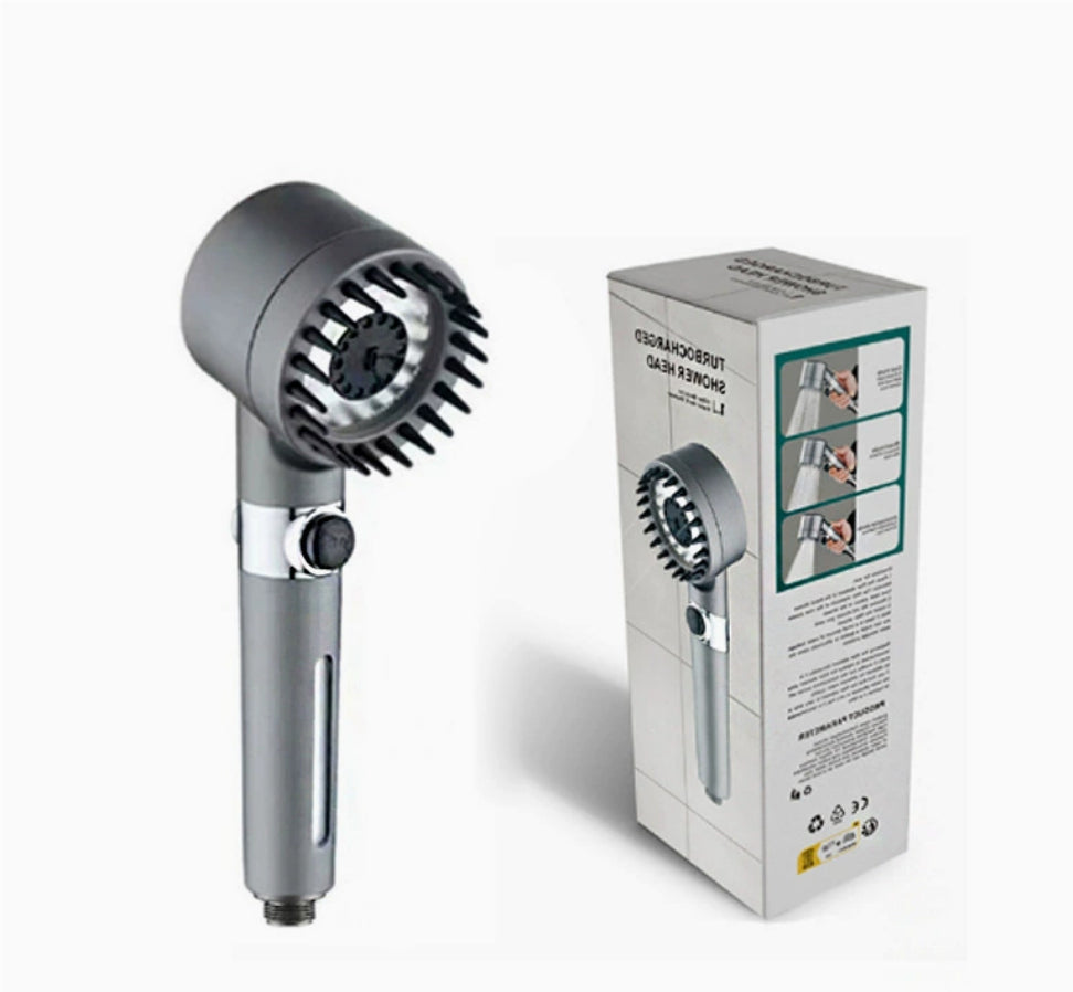 The Third Gear Adjustable Strong Supercharged Shower Head Household Bath Shower Hose Shower Head