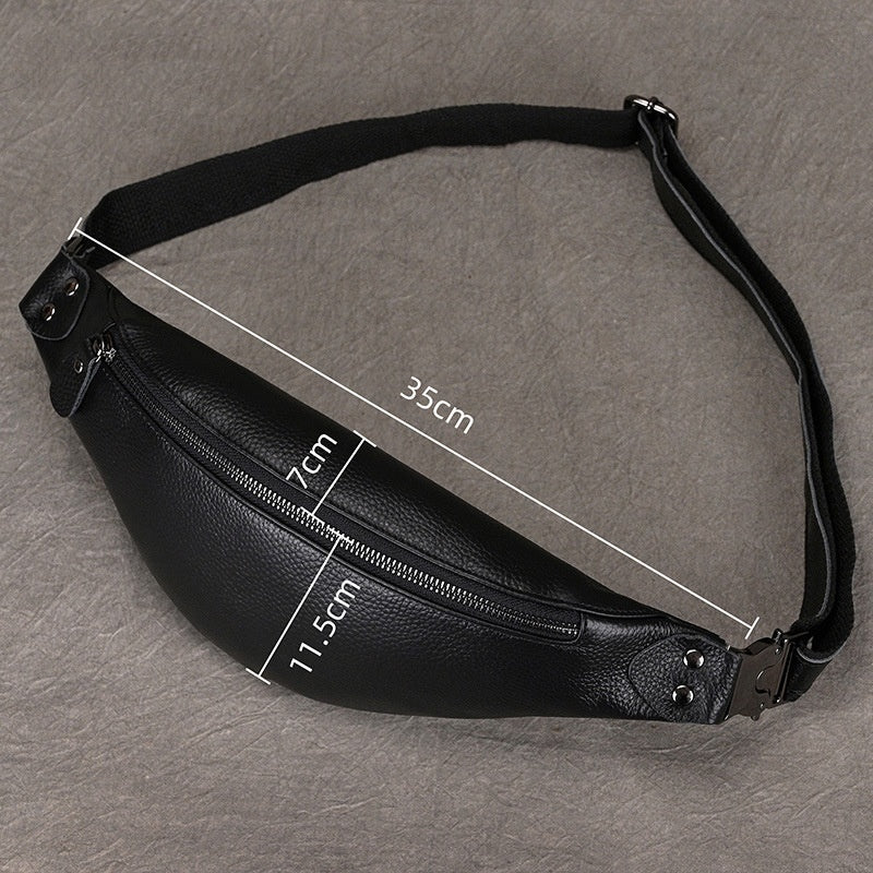Leather Phone Messenger Bag Men's Fashion