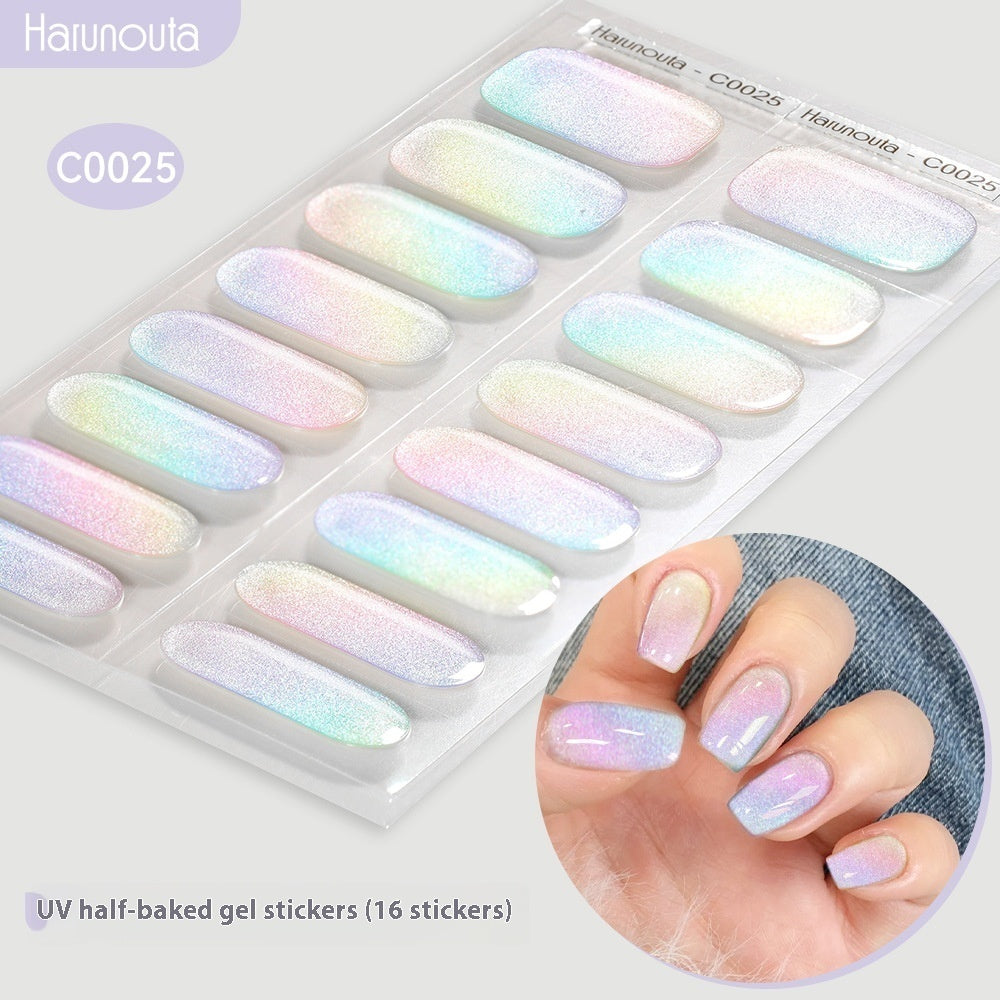 Nail Art Color Nail Stickers Simple Fashion