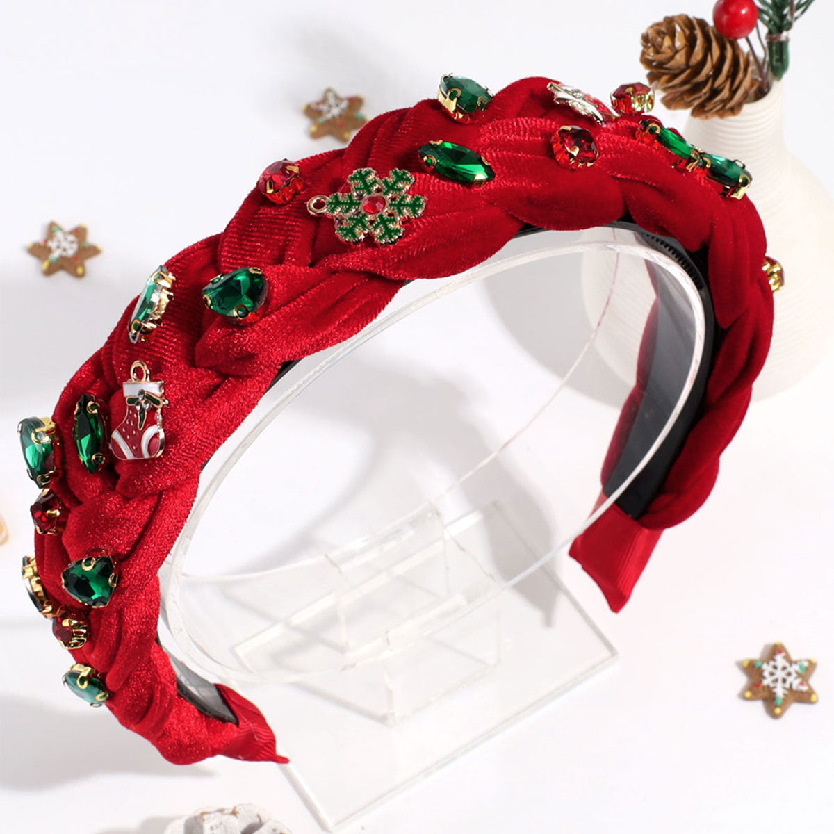 Christmas Snowflake Rhinestone Headband