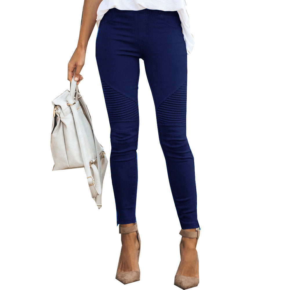 Stylish Womens Casual Slim-fit Stretch Pants