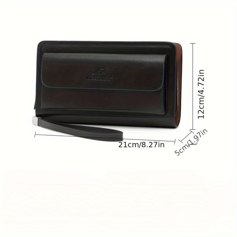 Men's Double Zip Business Clutch