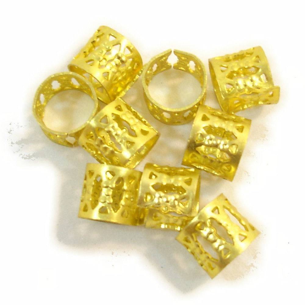 Hair Ornament Filigree Gold 12mm