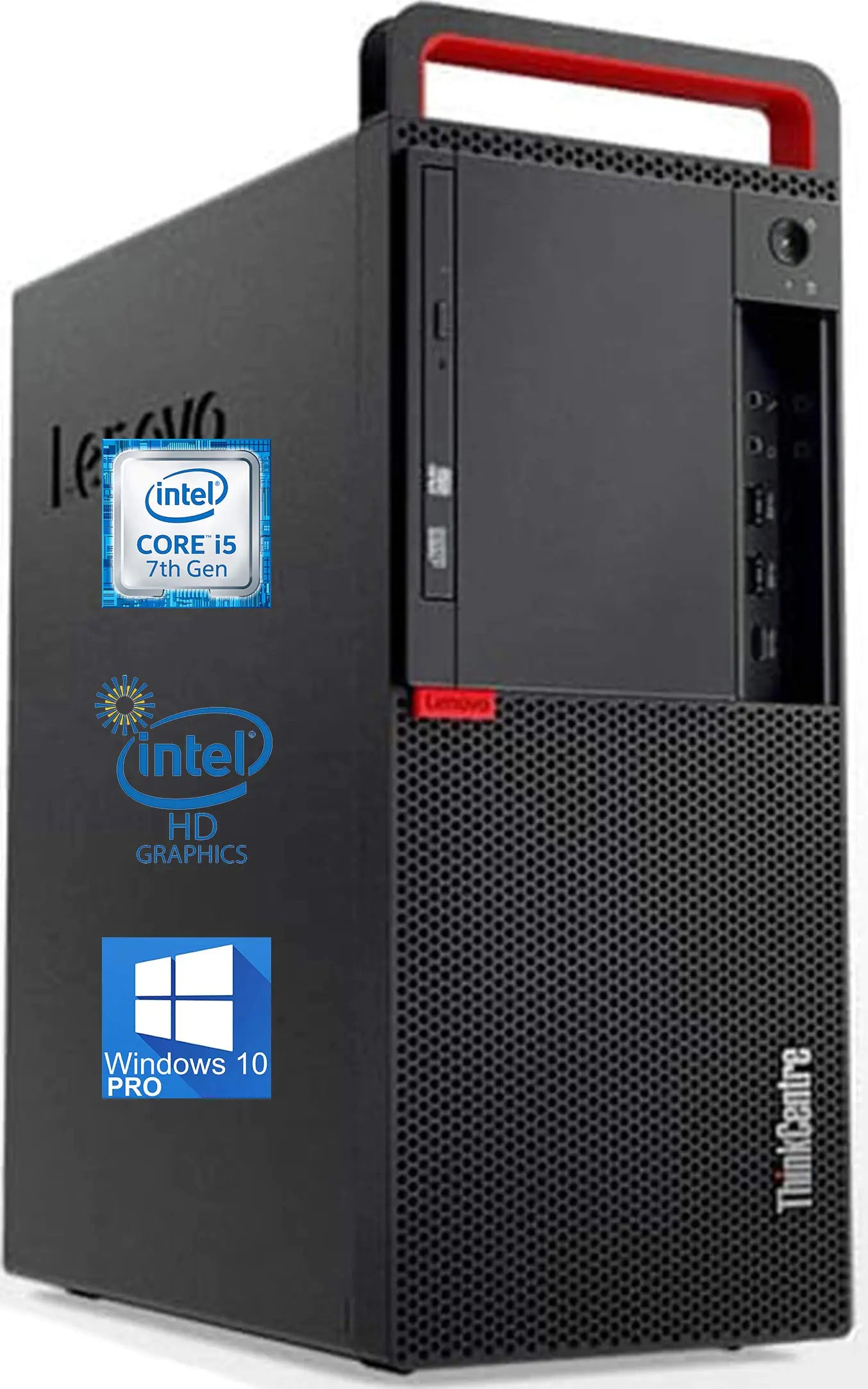 Style Loft Collection x Lenovo ThinkCentre M910T Tower Desktop Computer - Intel Core i5-7500 Upto 3.8GHz 16GB Ram 256GB SSD AC Wi-Fi Bluetooth DisplayPort HDMI 4K Support DVD-RW - Windows 10 Pro (Renewed)