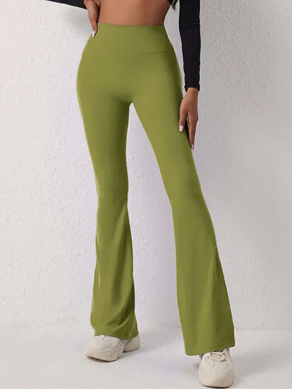 Women's High-Waist Flare Yoga Leggings - Butt Lift & Tummy Control