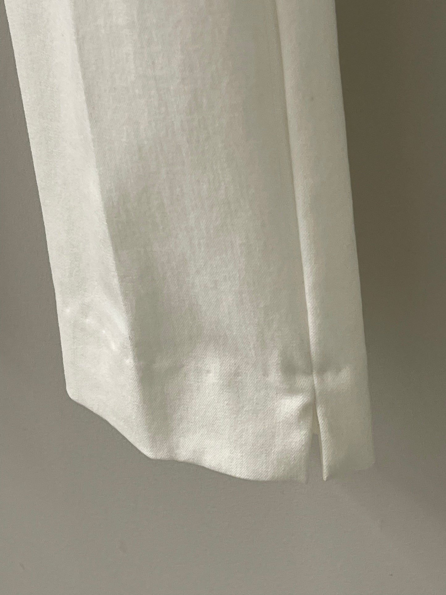 White Side Slit Pant