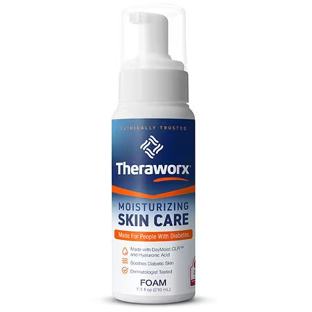 Theraworx Diabetic Moisturizing Skin Care Foam - 7.1 fl oz