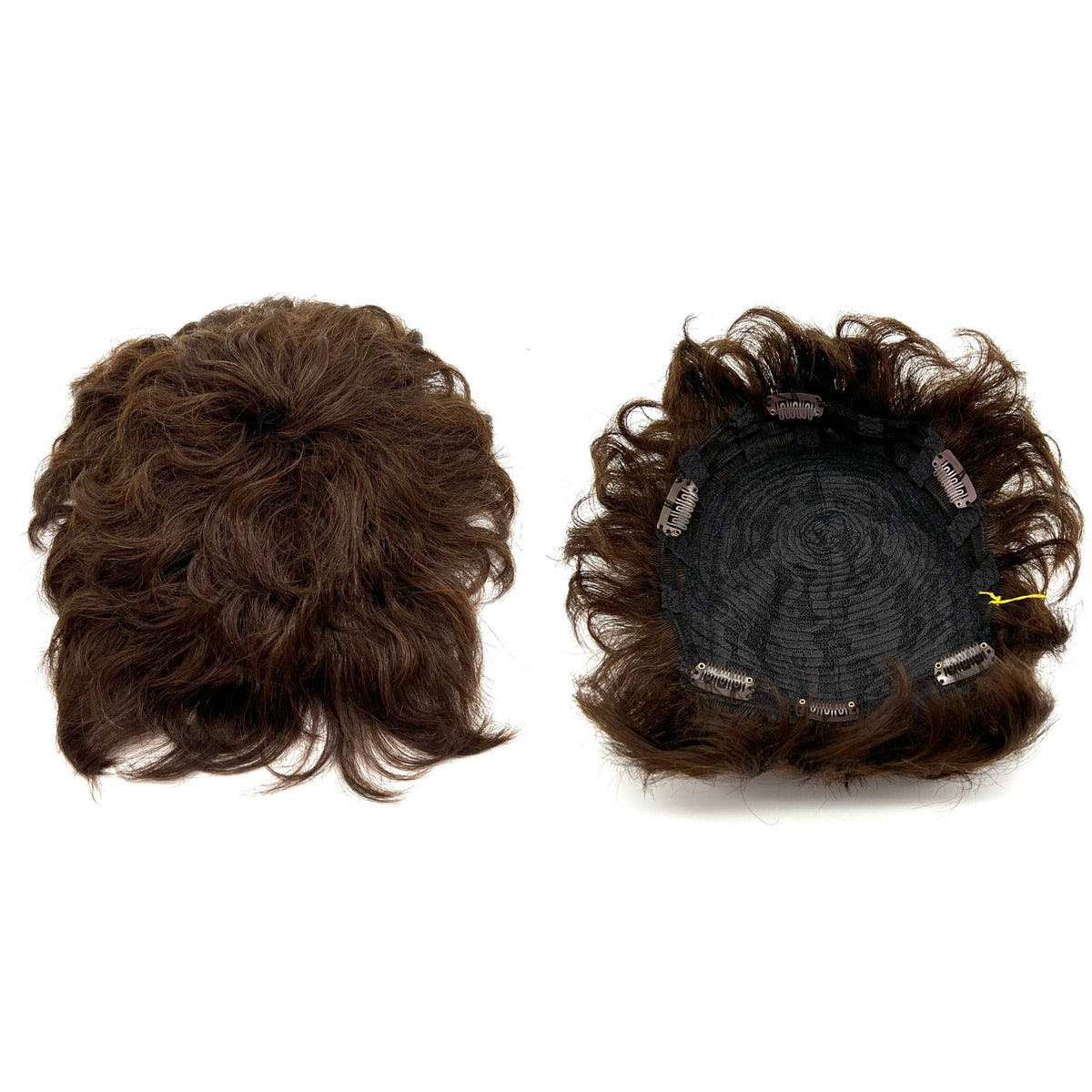 Invisible Human Hair Toppers Clip In Crown