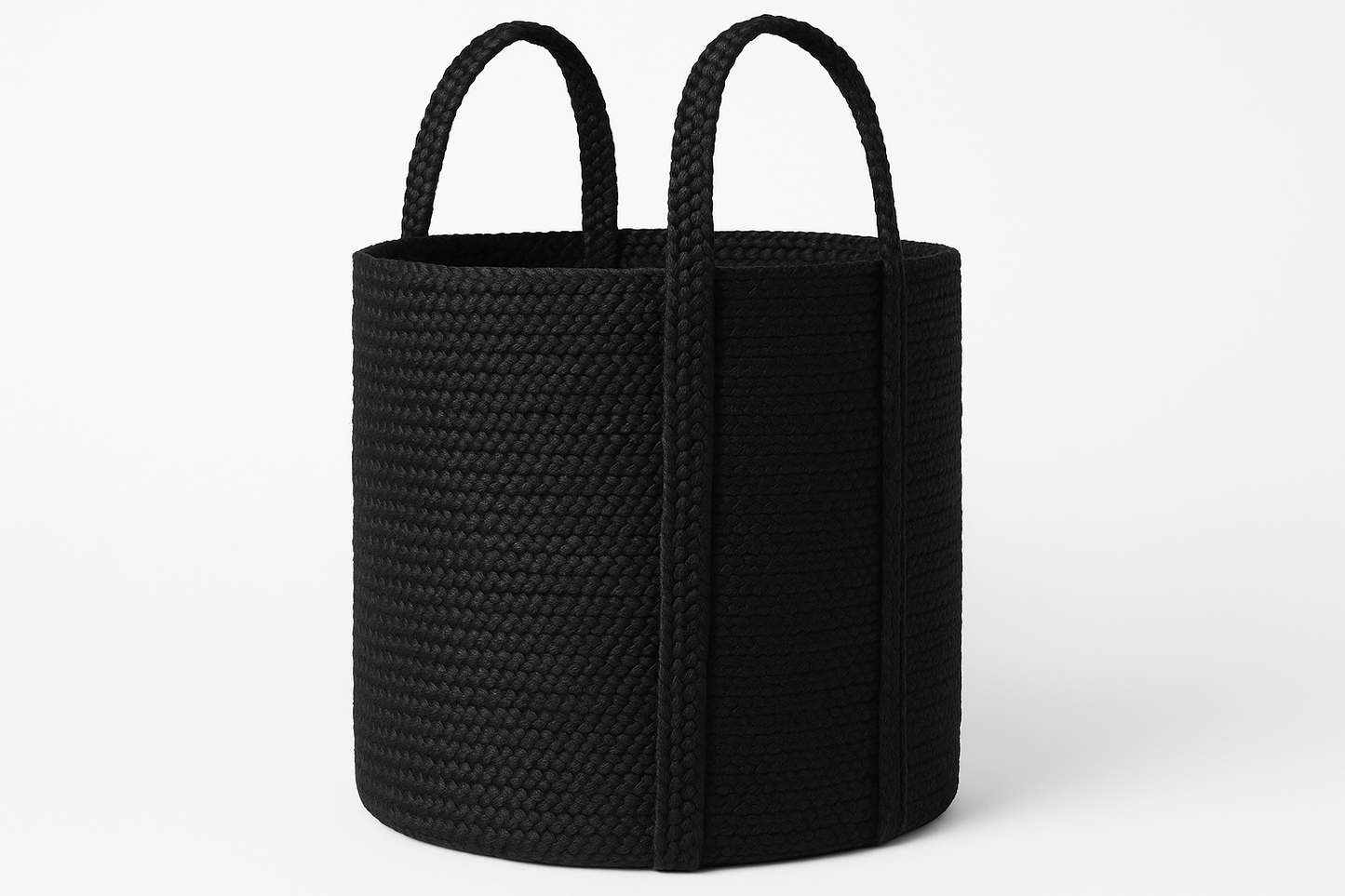 Kata Basket with handle - Black | Home Decor | Kitchen + Metal
