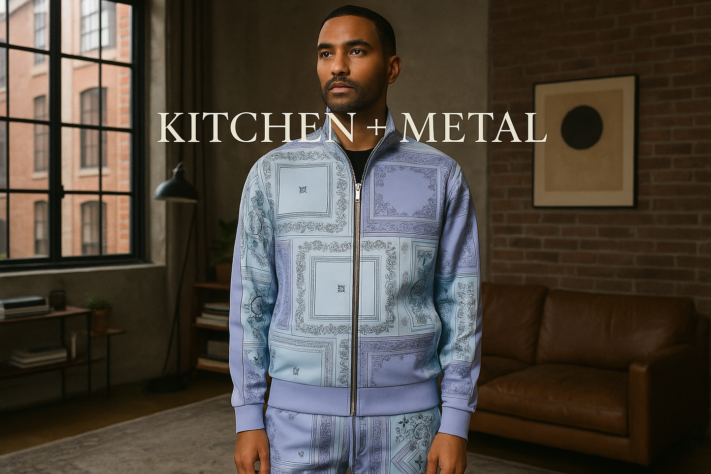 Paisley All Over Print Track Jacket | Apparel | Kitchen + Metal