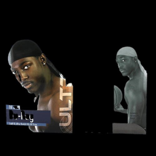 LQQKS DU-RAG TIE DOWN CAP BLACK