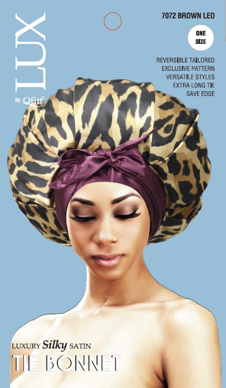 LUX SILKY TIE BONNET(7072)