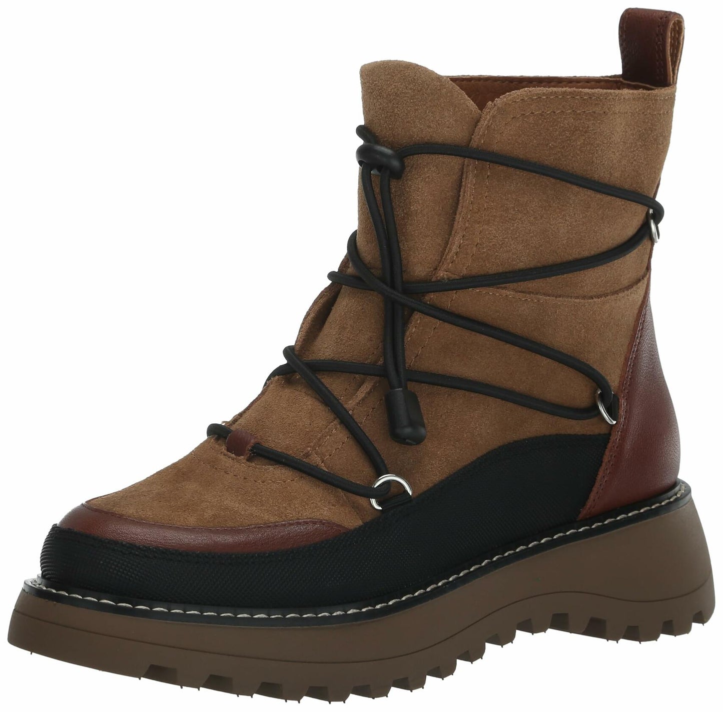 Lucky Brand Caelia Weather Ankle Boot Dark Natural Size 6.5