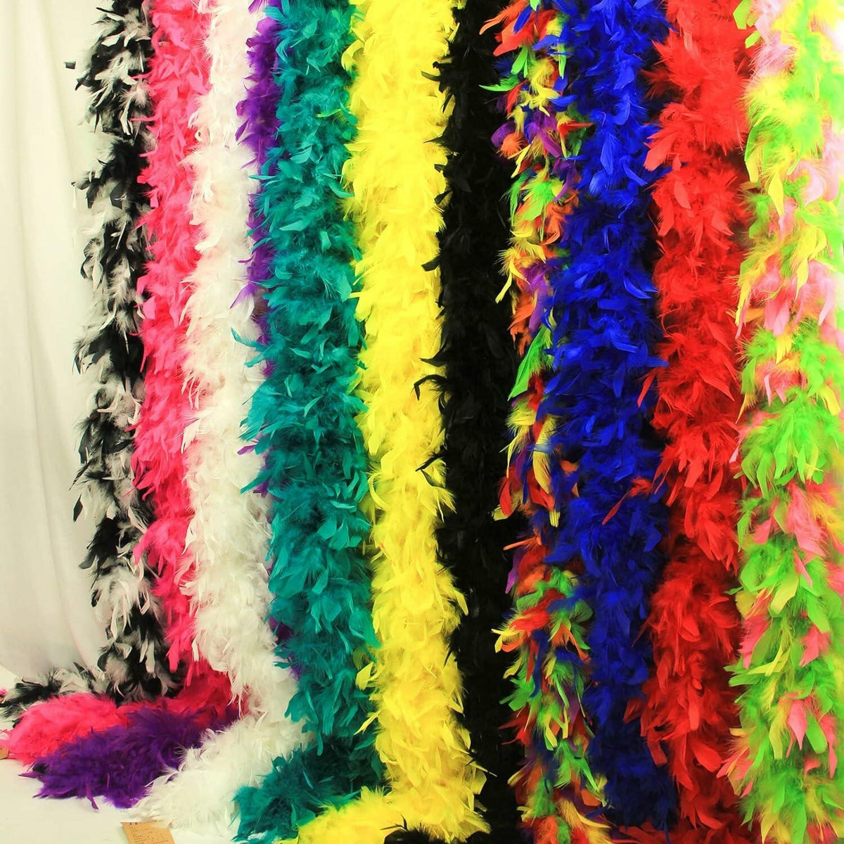 THARAHT Orange Chandelle Turkey Feather Boa 2 Yards 40g DIY Craft Party