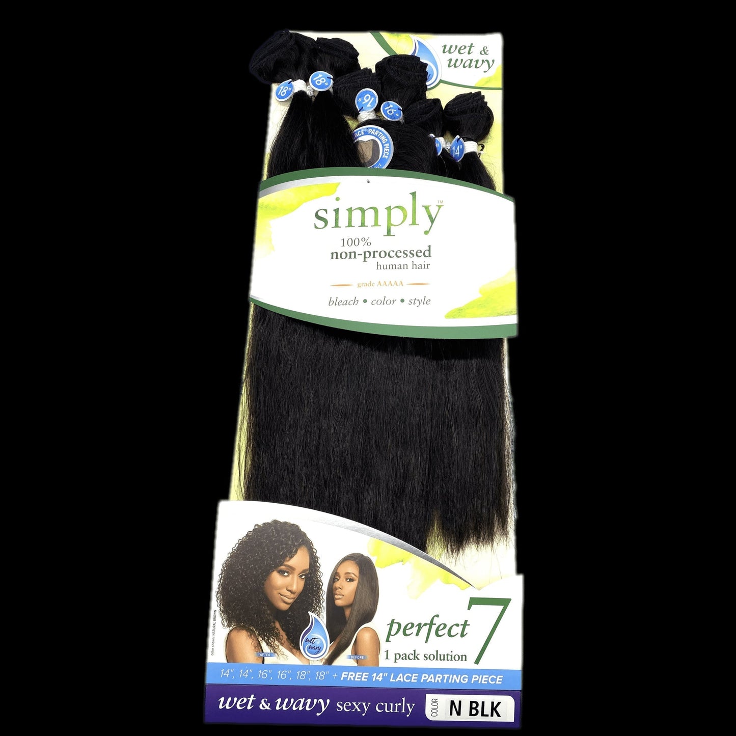 Outre Simply Perfect 7 100% Brazilian Unprocessed Human Hair Bundle(14''16''18'')