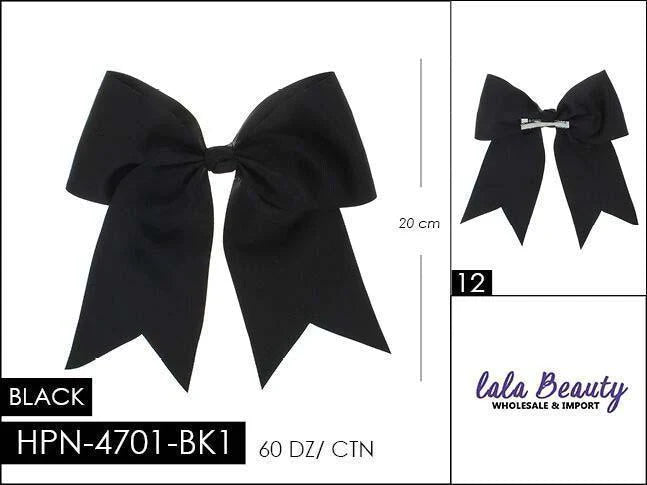 Large Cheer Bow-Black