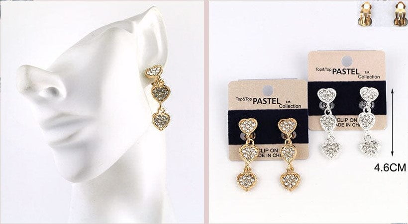 Top & Top Pastel Collection Clip-On Earrings