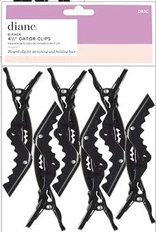 Diane Gator Clips, 4.5 in, 6pk
