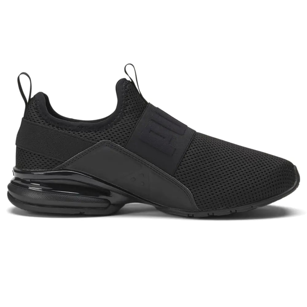 Style Loft Collection PUMA Axelion Womens Slip On Sneakers, Black (Size 6 US)