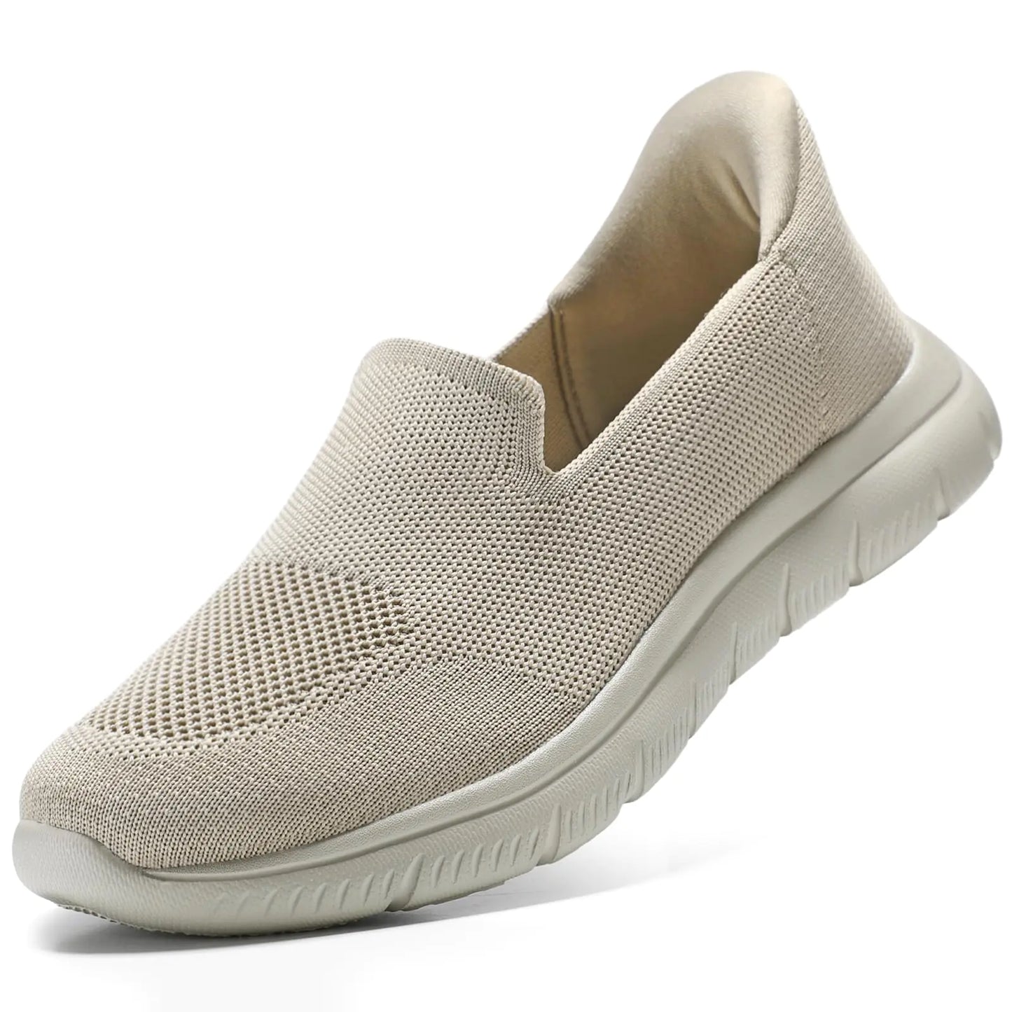Style Loft Collection STQ Hands Free Women Slip Ons, Taupe (Size 7 US)