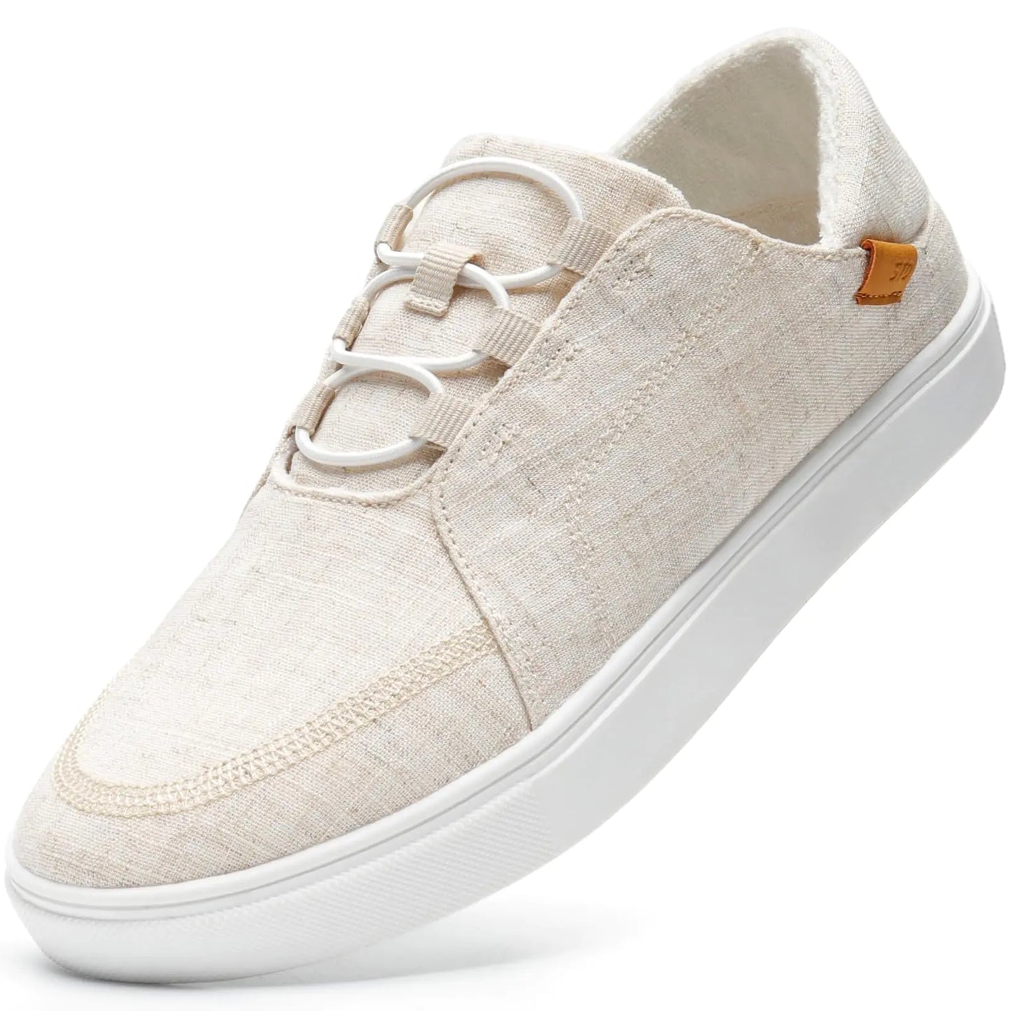 Style Loft Collection STQ Slip on Lightweight Women Shoes, Beige (Size 8 US)