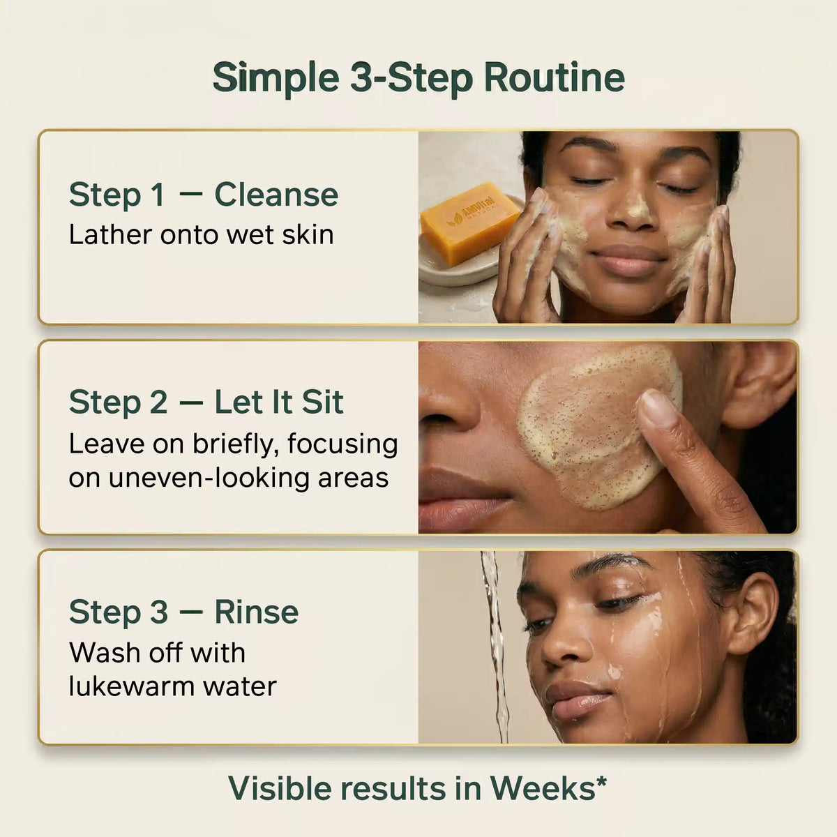 Turmeric Kojic Soap for Dark Spots & Even Tone (2-Pack)