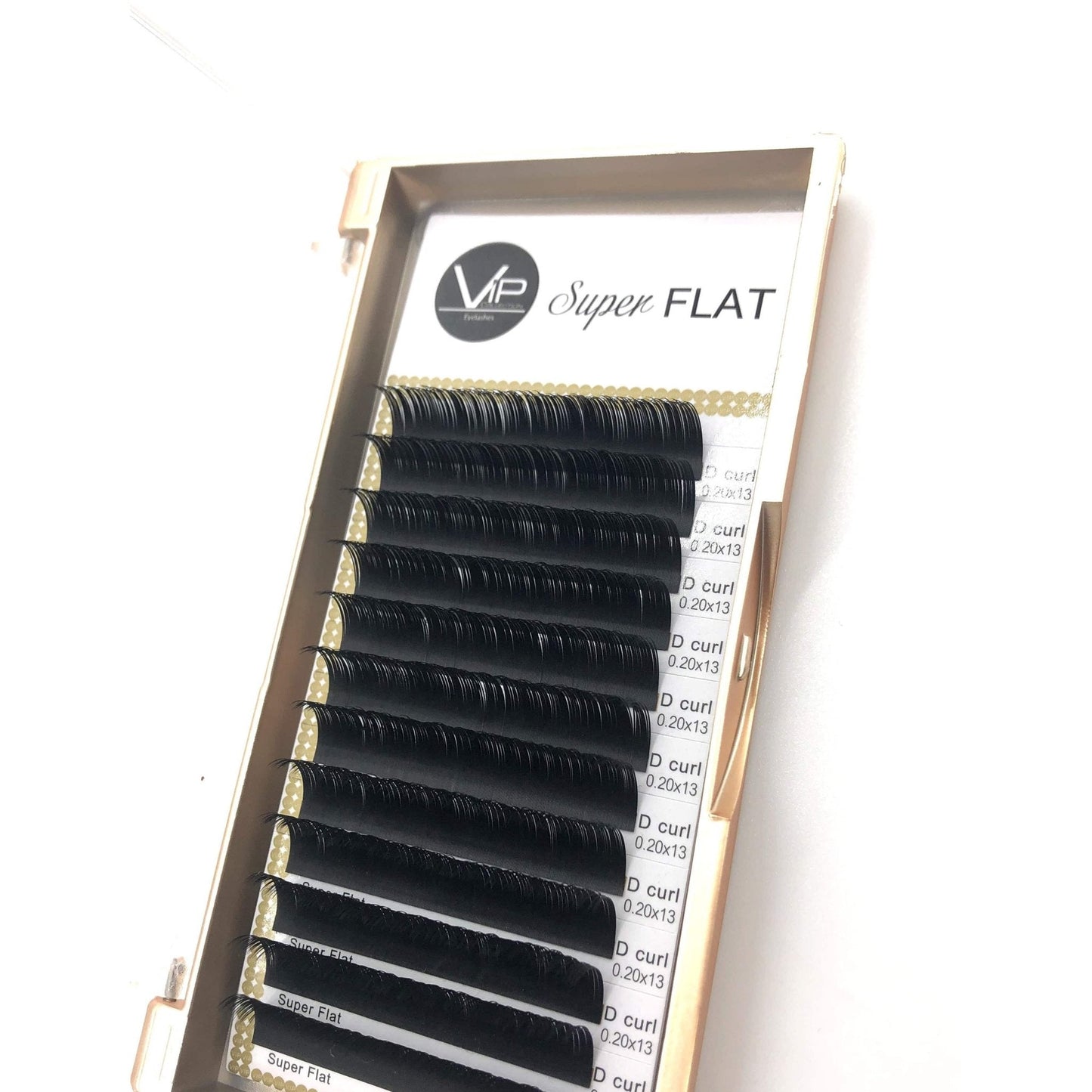 VIP Eyelashes - Super Flat Extensions - 12 lines - 0.20 D