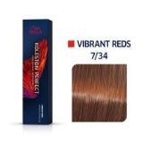 Wella Hair Color 7/34 Koleston Perfect Permanent Crème 2 oz